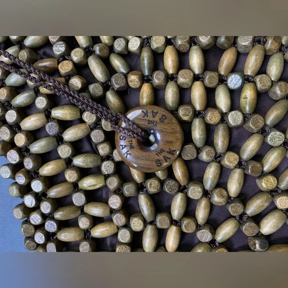 Women’s The Sak brown Wood Beaded Bag - Picture 5 of 10